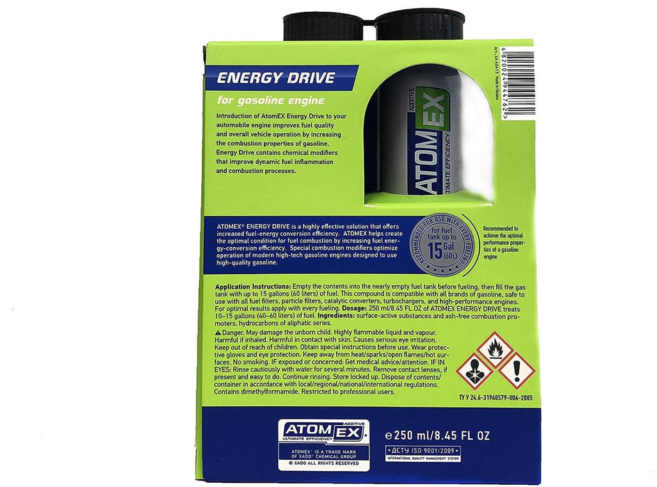 XADO Energy Drive: Advanced Octane Booster and Engine Performance Enhancer for Gasoline Vehicles