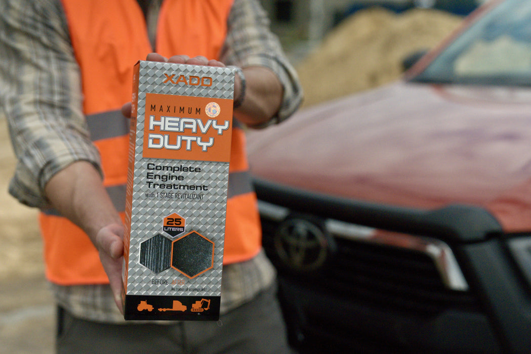 XADO 1 Stage Maximum Heavy Duty – Metal Conditioner for Medium to Heavy-Duty Engines | 10-25 Qt.